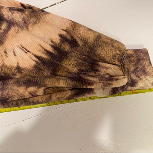 Zac & Rachel women’s brown tie dye oversized top with balloon sleeve size smalll - Picture 13 of 13